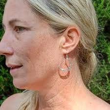 Sterling Silver Marrakesh Crescent Moon Earrings