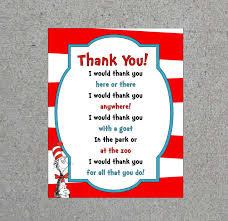 Dr Seuss Thank You Sign Teacher Appreciation End Of The Year Graduation Birthday Shower Pa Easy Teacher Gifts Teacher Appreciation Themes Teacher Appreciation