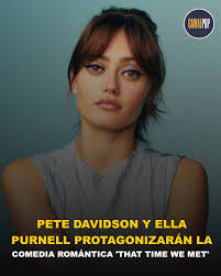 Pete Davidson y Ella Purnell protagonizarán la comedia romántica 'That Time  We Met' 'That Time We Met' cuenta la historia de una pareja que descubre  que su hijo por nacer está destinado
