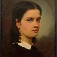 Hagen-Schwarz, Julie. Autoportree (õlgkübaraga)