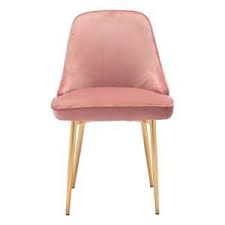 Zuo Merritt Pink Velvet Dining Chair 101080 The Home Depot In 2020 Velvet Dining Chairs Solid Wood Dining Chairs Upholstered Side Chair