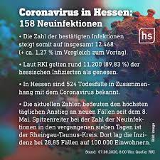 Die höchste zahl an neuinfektionen pro 100.000. Hessenschau Die Aktuellen Entwicklungen Zum Coronavirus Facebook