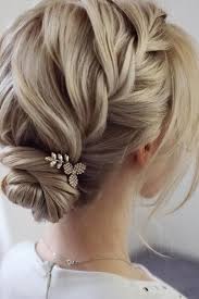 Best Wedding Hair Styles Low Bun Wedding Hair Half Up Half Down Wedding Hair Wedding Hair And Makeup Wedding Hair Half Short Hair Updo Elegant Wedding Hair