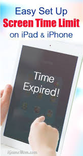 How To Set Screen Time Limit On Ipad And Iphone Screen Time Rules Kids Limiting Screen Time Screen Time For Kids