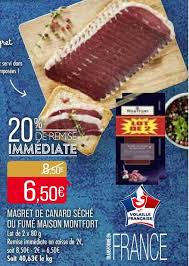 Offre Magret De Canard Seche Ou Fume Maison Montfort 20 De Remise Immediate Chez Match