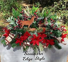 Check spelling or type a new query. Amazon Com Christmas Cemetery Saddle Christmas Grave Blanket Deer Family Cemetery Flowers Home Kitchen