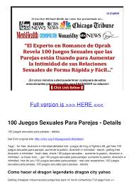 100 Juegos Sexuales Para Parejas