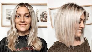I get a lot of women asking me what i recommend for a new look for them. How To Cut Your Own Hair Into A Blunt Angled Bob Youtube