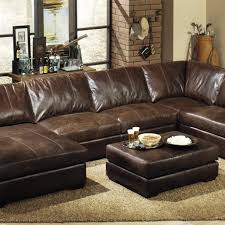 Extra Deep Leather Sectional Sofa Oversized Sectional Sofa Brown Sectional Sofa Leather Sectional Sofas