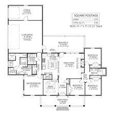 Autocad dwg house plans with measurements and dimensions for free download, project and building plans, autocad blocks, modern house plans, one level, two levels, different number of. One Story French Country Style House Plan 8771 Woodville