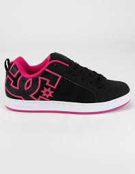 Black And Pink Dc Shoes Dc Shoes Court Graffik Womens Black Pink Shoes Blkpn 372504177 In 2020 Dc Shoes Women Dc Shoes Dc Shoes Girls