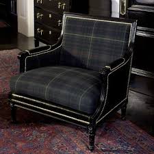 Duchess Salon Chair Chairs Ottomans Furniture Products Ralph Lauren Home Ralphlaurenhome Com Tartan Furniture Furniture Ottoman Furniture