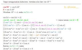 Check spelling or type a new query. Soal Dan Pembahasan Trigonometri Jumlah Dan Selisih Dua Sudut Istana Mengajar