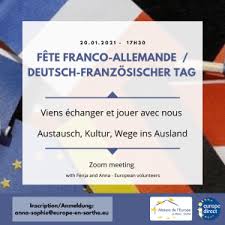 Sélection de citations sur journée internationale de l'amitié célébrée le vendredi 30 juillet 2021. Journee Franco Allemande 2021 Calendrier Des Evenements Ecoles Entreprises