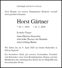 Weitere ideen zu diamantene hochzeit, hochzeit, diamanten. Traueranzeigen Von Horst Gartner Trauer Anzeigen De