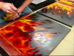 Case Mod Realistic Flames Computer Www Mnpctech Com Air Brush Painting Airbrush Designs Airbrush Art