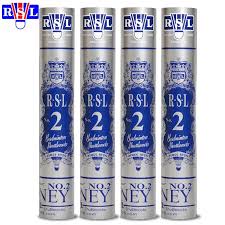 Original Rsl Shuttlecock Rsl No 2 Badminton Shuttlecock Top Grade Cigu Duck Feather Shuttlecock For Tournament Free Shuttlecocks Badminton Badminton Tournament