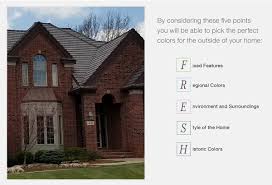 The last but not least shutter color that we suggest you pair with red brick exterior is any color from the deep blue category. Brick Home Exterior Color Schemes Davinci Roofscapes