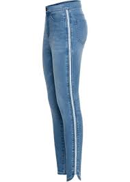 Maybe you would like to learn more about one of these? Angesagte Super Skinny Jeans Mit Glitzerndem Seitenstreifen Blue Bleached
