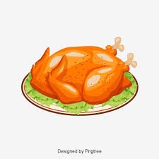 Kartun Tangan Dicat Ayam Panggang Gambar Vektor Dan Png Ayam Ayam Panggang Kartun