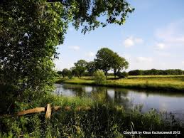 Dorsten Germany Day Romantic Evening Mood By The River Lippe Dorsten Marl Germany Dorsten