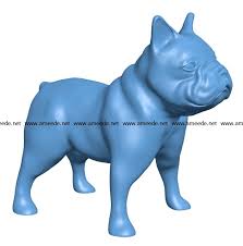 French Bull Dog B002870 File Stl Free Download 3d Model For Cnc And 3d Printer Download Free Stl Files In 2020 French Bull Bulldog French Bulldog