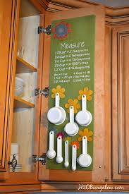 4 qts or 16 cups. Hanging Measuring Cup And Spoon Organizer