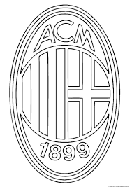 Printable Soccer Ac Milan Logo Coloring Pages For Kidsfree Printable Coloring Pages For Kids Coloring Pages Football Coloring Pages Ac Milan
