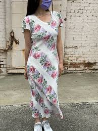 Affordable and search from millions of royalty free images, photos and vectors. 90s Floral Bias Cut Sheer Dress S M Hotbox Vintage