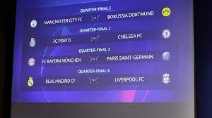 Les qualifiés pour les quarts de finale sont: Champions League Les Quarts Connus Choc Bayern Paris Uefa Champions League Uefa Com