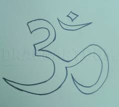 If you would like the image in a different size or the letter in a different colour please just drop me a message, please note that the colour of the flowers cannot be changed. How To Draw An Om Or Aum Symbol Coloring Page Trace Drawing