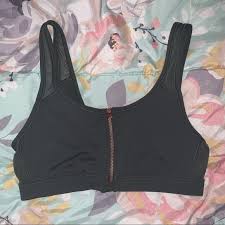 dark grey aerie sports bra