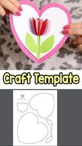 À cette occasion, les enfants offrent des cadeaux à leur mère, des gâteaux, des fleurs ou des objets qu'ils ont confectionnés à l'école ou à la maison. Tulip In A Heart Card Carte Fete Des Meres Creations Pour Fete Des Meres Carte De Fete