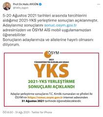 2021 yks tercihlerini gerçekleştiren adaylar 'yks tercih sonuçları ne zaman açıklanacak 2021?' Vnqd74lfsmpokm