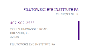 Orlando eye tours & tickets are selling out fast. 1134290356 Npi Number Filutowski Eye Institute Pa Orlando Fl Npi Registry Medical Coding Library Www Hipaaspace Com C 2021