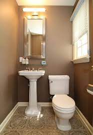 To make a powder room feel bigger. 10 Ways To Make A Small Bathroom Look Bigger Small Bathroom Small Bathroom Makeover Bathroom Decor