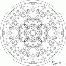 This collection includes mandalas, florals, and more. Mandala Monday Heart Mandala To Color From Ccjfan Com