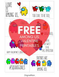 Among Us Valentine Free Printable Printable Valentines Cards Valentine Gifts For Kids Free Printable Valentines Cards