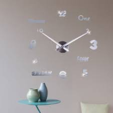 Make a clock any size by sticking pieces directly onto your wall. Clocks Emoyo Jm008 Creative Large Diy Wall Clock Modern 3d Wall Clock With Mirror Numb Was Listed For R347 64 On 3 Mar At 11 47 By Racer Gadgets In Outside South Africa Id 456339564