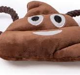 animate Poo Emoji Plush Dog Toy