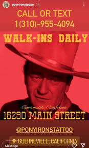 Pony Irons tattoo at the Guerneville Bank Club back/side st studio! Follow 