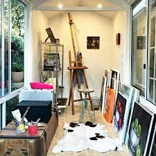 S T U D I O The Work Room Of An Artist Painter Or Sculptor Also A Place To Escape The World Around Yo Small Art Studio Art Studio At Home Art Studio Room