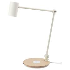 The skojig lamps are very popular because of their design. Riggad White Led Work Lamp W Wireless Charging Ikea