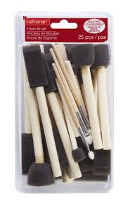 Craft Smart Foam Brush Sets Has The Circle Foam In It Need That Foam Brush Diy Chalk Paint Diy Painting