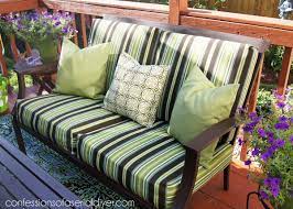 For the most part, it stands up well to weather changes and extremities, so you need not worry about exposure to the elements. Sew Easy Outdoor Cushion Covers Confessions Of A Serial Do It Yourselfer