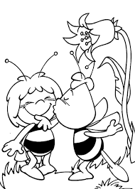 Maya The Bee And Best Friends Willi Colouring Page Bee Coloring Pages Cartoon Coloring Pages Coloring Pages