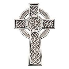 Amazon.de: Irisches keltisches Kreuz aus Zinn, religiöse Wanddekoration,  20,3 cm