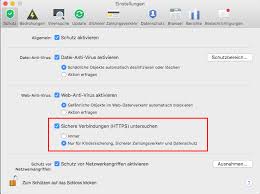 Aktivieren Der Untersuchung Sicherer Verbindungen In Kaspersky Internet Security 16 Fur Mac