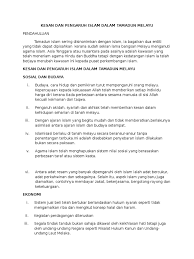 Tamadun india ( hukum karma dan kelahiran semula). 61017487 Kesan Dan Pengaruh Islam Dalam Tamadun Melayu