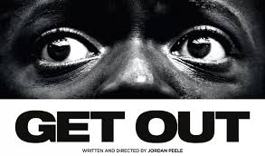 A phrase containing 'get out' usually ends with an exclamation point. Halloween Film Night Get Out